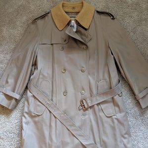 Martini VTG w/tags Khaki Lined Trench Coat Sz 40 R